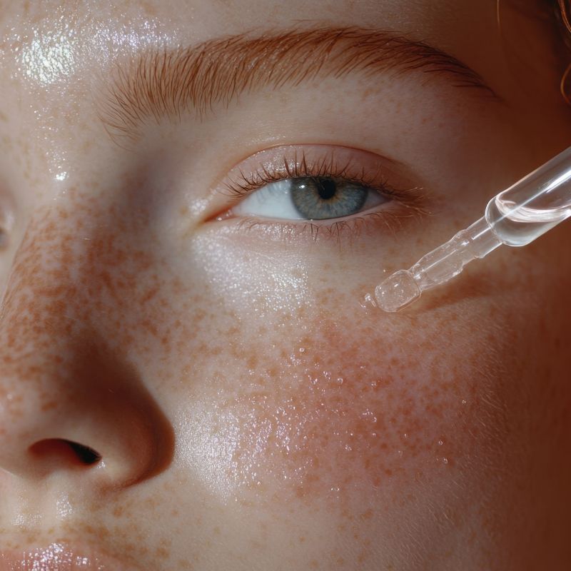 Ilustrace anticelulitidového působení oleje na pokožku stehen